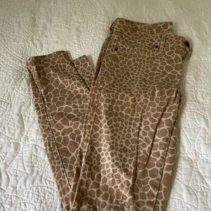 Rich & Skinny Giraffe Print Midrise Skinny Pants